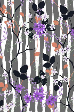 绿植树叶印花华亿平台图片