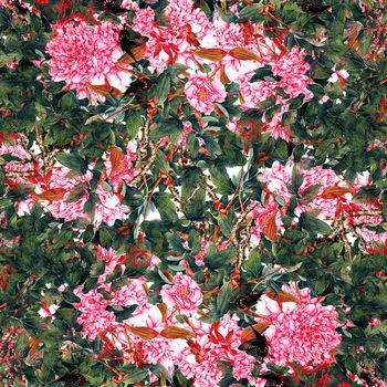 鲜花印花华亿平台图片