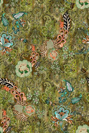 佩斯利印花华亿平台图片