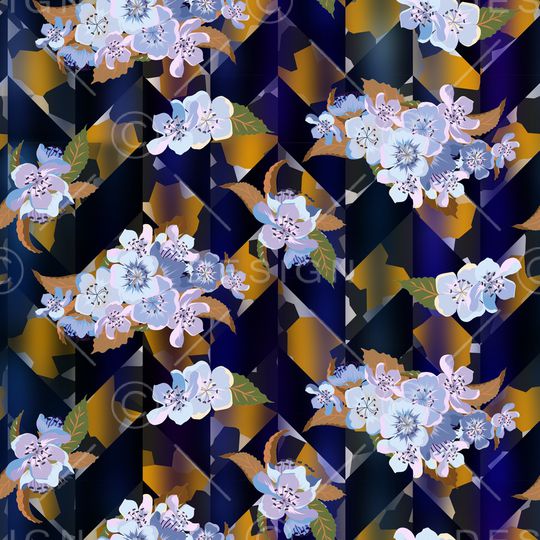 绿植树叶印花华亿平台图片