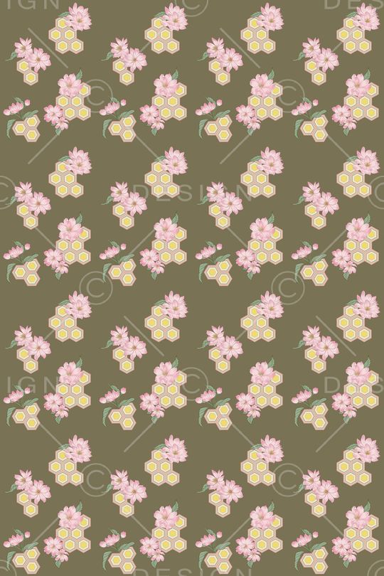 六边形印花华亿平台图片