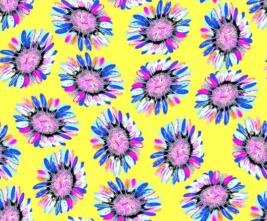 向日葵印花华亿平台图片