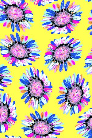 向日葵印花华亿平台图片