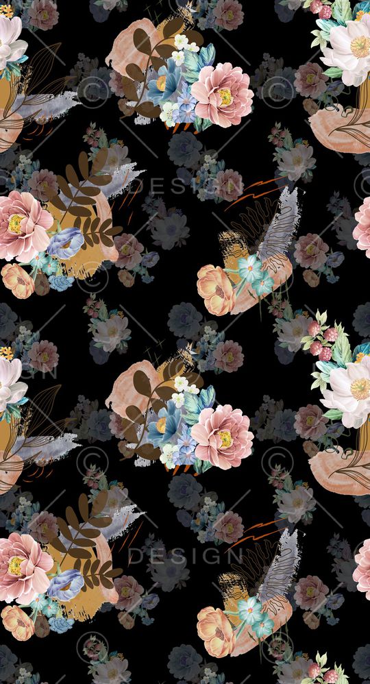 绿植树叶印花华亿平台图片