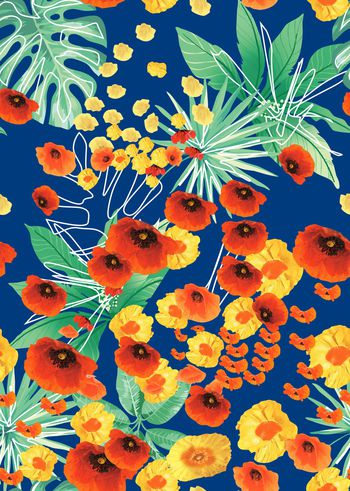 绿植树叶印花华亿平台图片