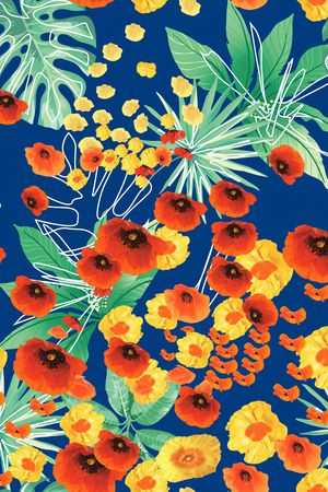 绿植树叶印花华亿平台图片