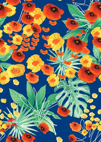 红花印花华亿平台图片