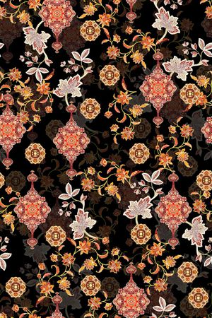 传统纹样印花华亿平台图片