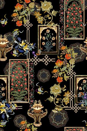 民族风印花华亿平台图片