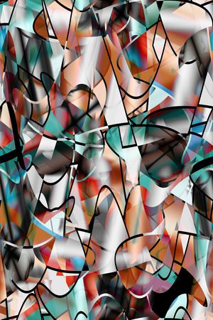 抽象男装印花华亿平台图片