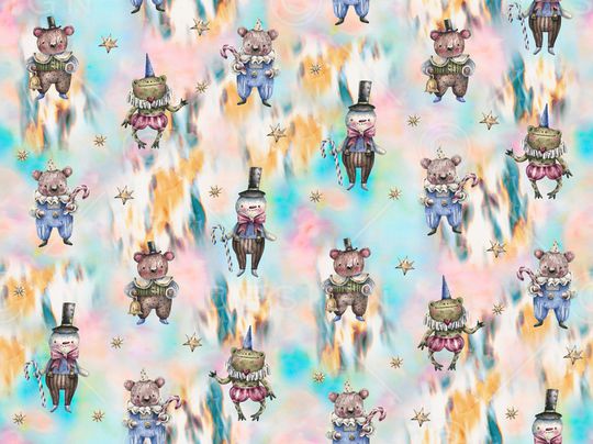 动物花卉印花华亿平台图片