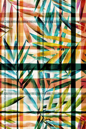 格子印花华亿平台图片