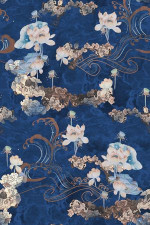 中国风印花华亿平台图片