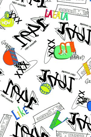 涂鸦印花华亿平台图片