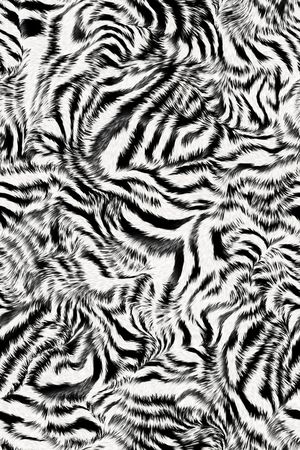 斑马纹印花华亿平台图片