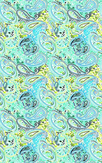 佩斯利印花华亿平台图片