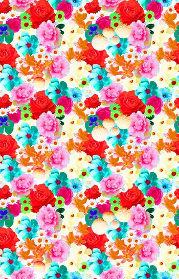 玫瑰花印花华亿平台图片