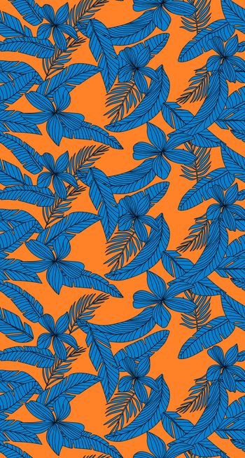 几何花卉印花华亿平台图片