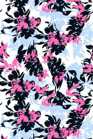 几何花卉印花华亿平台图片