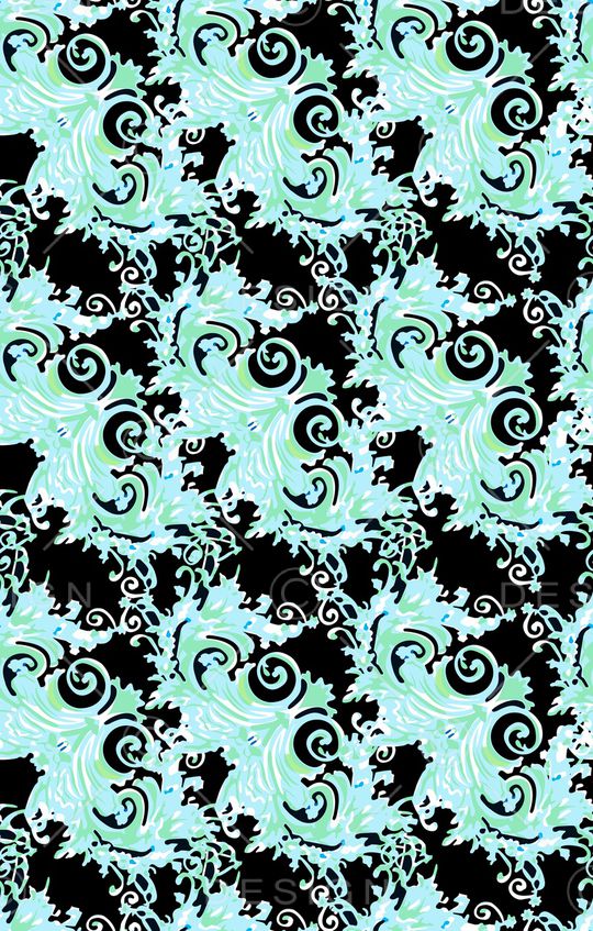 几何花卉印花华亿平台图片