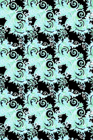 几何花卉印花华亿平台图片