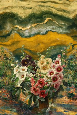 绿植树叶印花华亿平台图片