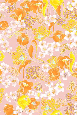 动物花卉印花华亿平台图片