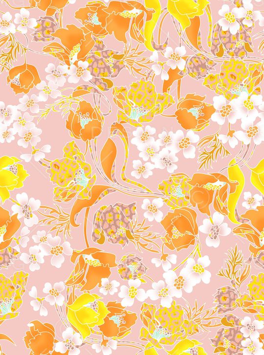 动物花卉印花华亿平台图片