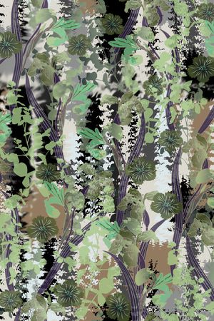 绿植树叶印花华亿平台图片