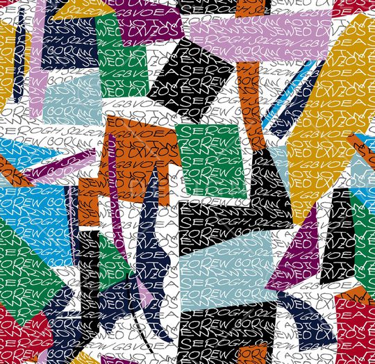 几何印花华亿平台图片