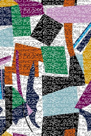 几何印花华亿平台图片