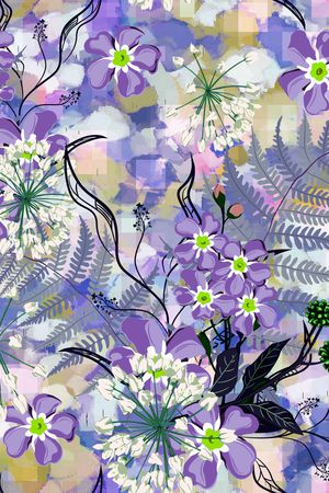 绿植树叶印花华亿平台图片