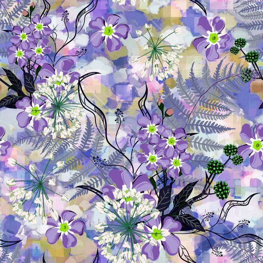 绿植树叶印花华亿平台图片