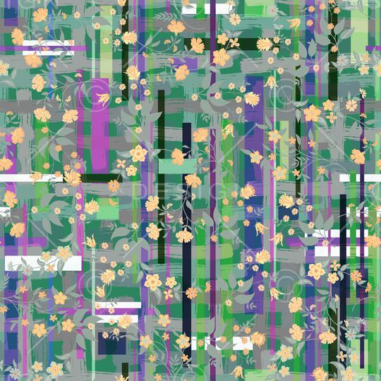 绿植树叶印花华亿平台图片