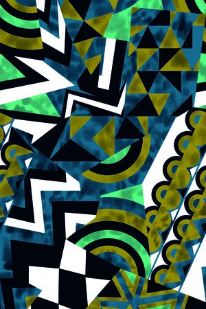 几何印花华亿平台图片