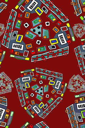 几何印花华亿平台图片