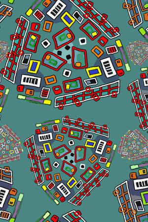 几何印花华亿平台图片