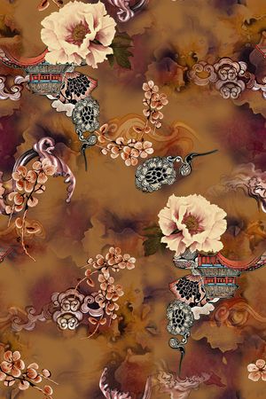 祥云印花华亿平台图片