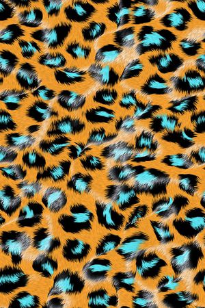 豹纹印花华亿平台图片