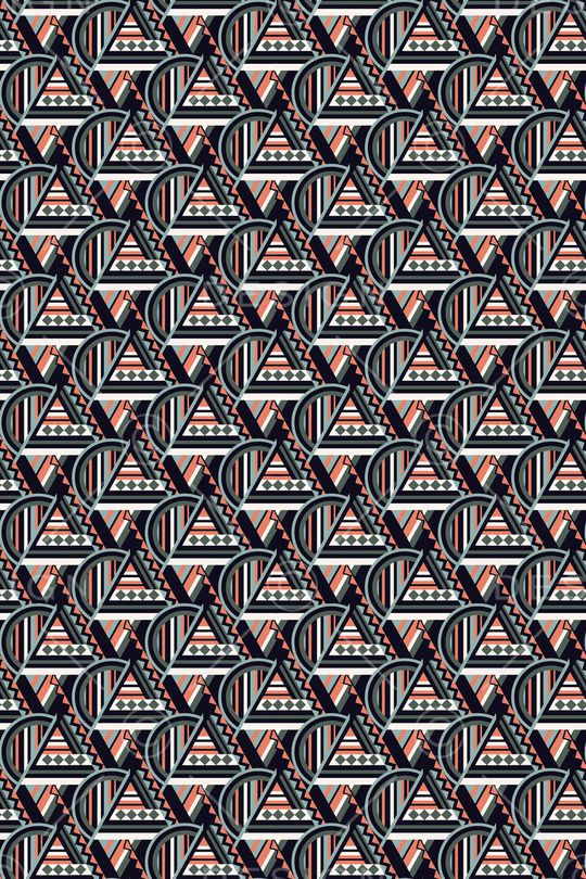 几何印花华亿平台图片