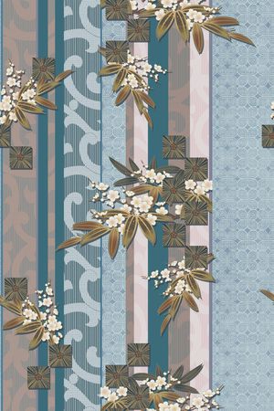 中国风印花华亿平台图片