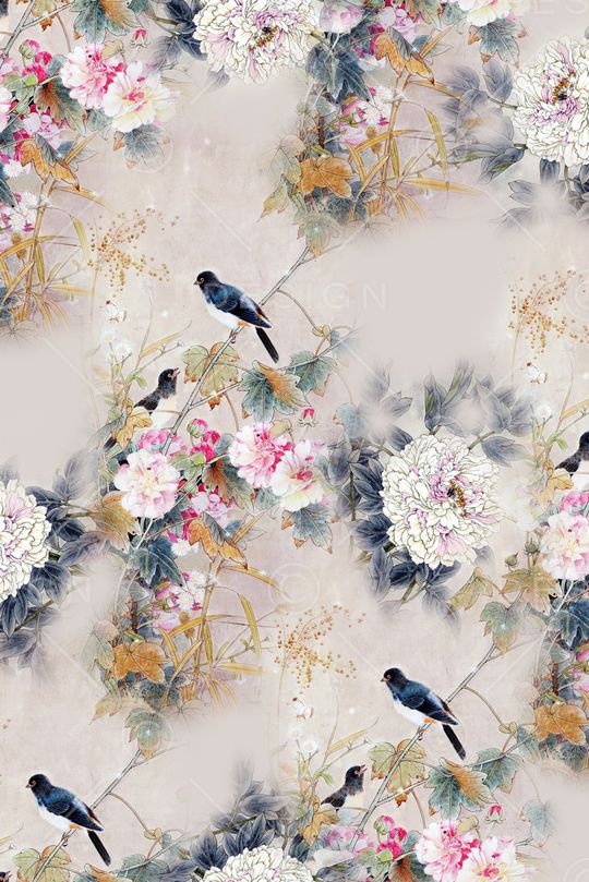 连衣裙印花华亿平台图片