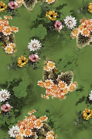 复古印花华亿平台图片