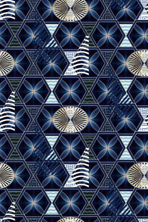 线条印花华亿平台图片