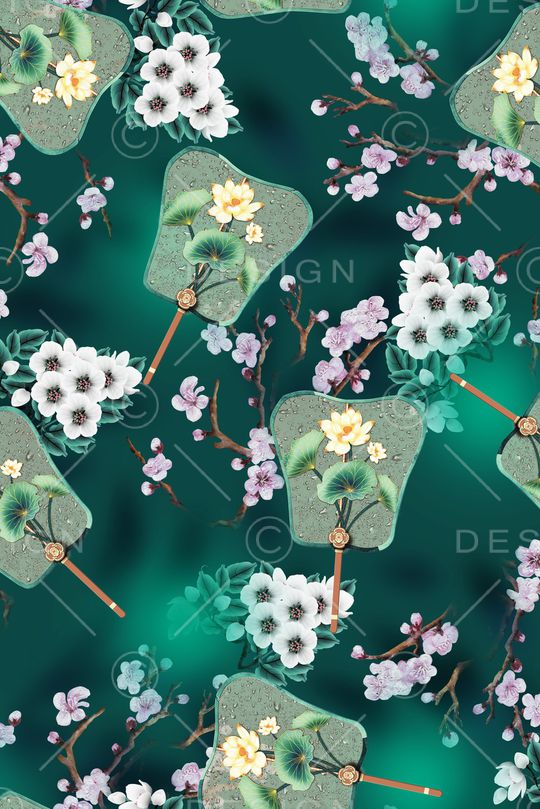 连衣裙印花华亿平台图片