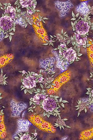 连衣裙印花华亿平台图片