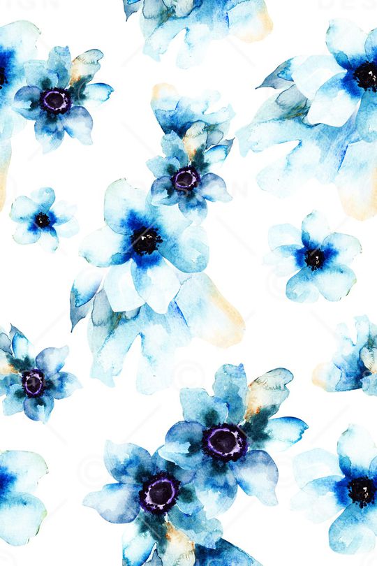 清爽底花卉印花华亿平台图片