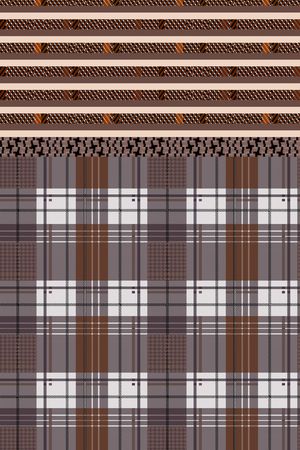 格子印花华亿平台图片