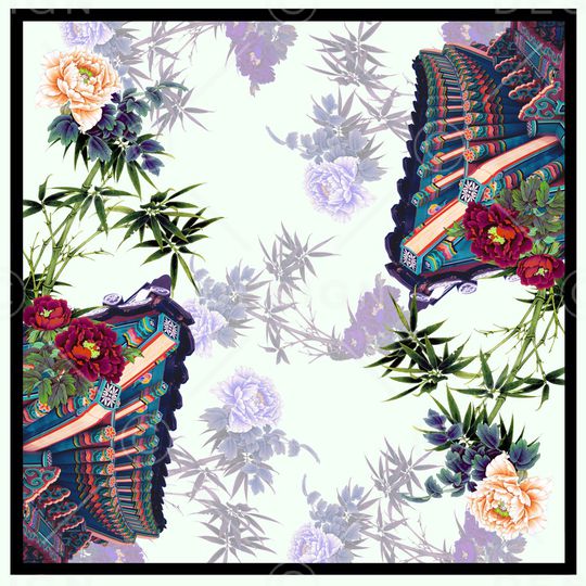 牡丹印花华亿平台图片