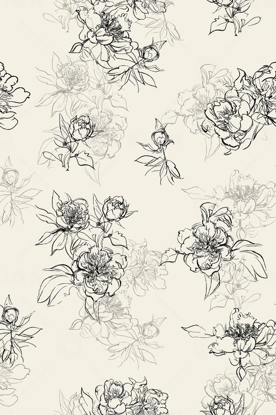 清爽底花卉印花华亿平台图片